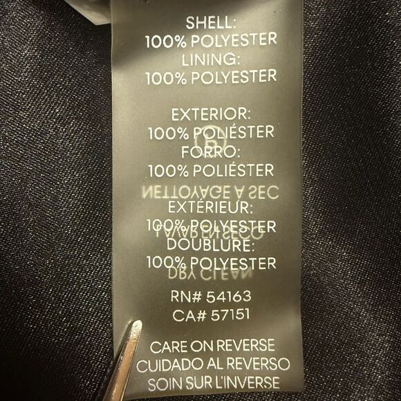 Calvin Klein Floral Halter Maxi Dress Chiffon Classic Size 4 Red Black Formal 🌺 - Picture 12 of 15